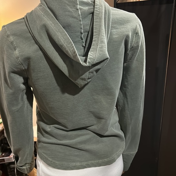 Tommy Hilfiger Tommy Jeans Olive green hoodie. Girls Sz M - Picture 6 of 7